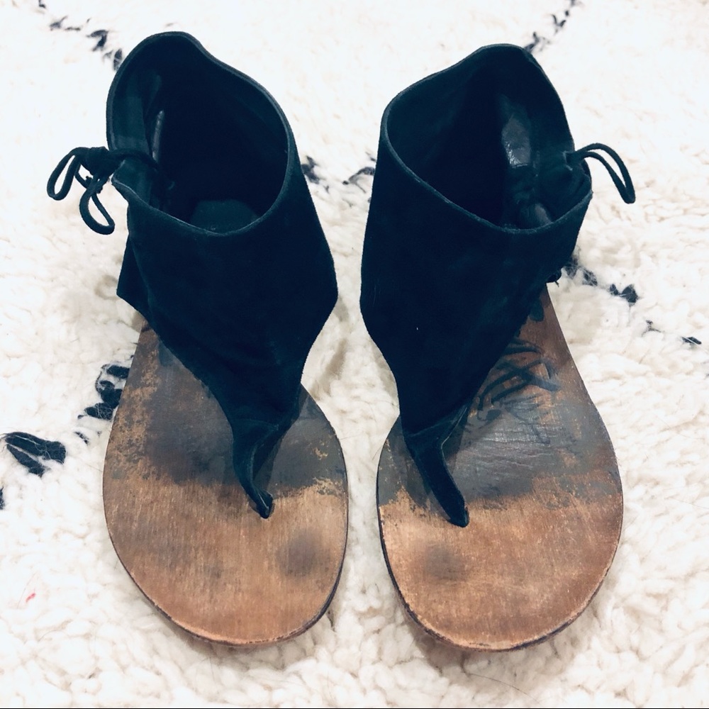 Dolce Vita Black Suede Aries Bootie Sandal